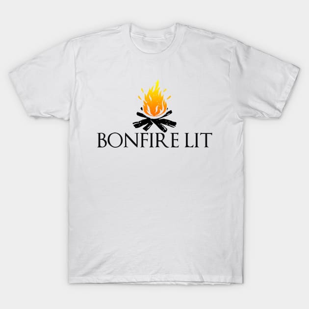 Dark Souls: Bonfire Lit T-Shirt by artsylab